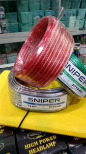 Kabel Listrik Transparan Kabel Serabut (2x30) (2x50) (2x80) Roll 30 Yard Kabel SNIPER  2jalur Kabel Audio serabut