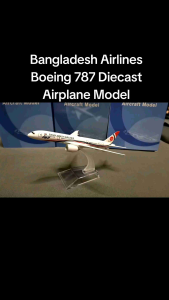 Bangladesh Airlines Boeing 787 Diecast Toy Airplane Model 6 Inches with Stand Diecast Toys Perfect for Collectors and Aviation Enthusiasts