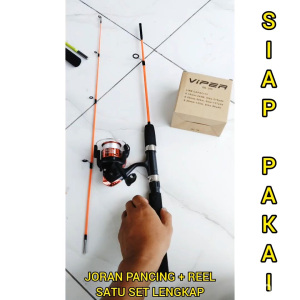 1 Set Joran Pancing Murah - Set Pancing Lengkap / Alat Pancing Sambung Panjang 1.5m 150cm 165cm 135cm 120cm Joran Reel
