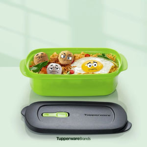 Tupperware Crystalwave Rectangular 1L /1.4L / 825ml Divided Lunch BoxMicrowaveable Lunch Box bekal nasi bekal makan food container