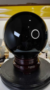 Big Size Natural Mexico High Gred Black Obsidian Crystal Ball Ornament OB17 #Crystal Ball #home decor