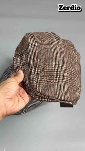 Mũ Beret Nam Kẻ Sọc Mũ Nồi Nam Phong Cách Cổ Điển MN081