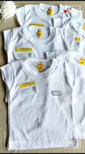 3 Pcs Kaos PUTIH POLOS Bayi premium Chippy SNI / tee shirt anak / atasan bayi