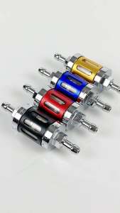 PETROL FILTER ALLOY BLACKREDBLUEGOLD COLOUR