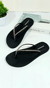 Sandal Jepit Karet Wanita Terbaru / Sendal Wanita Flat / Sendal Japit Mutiara