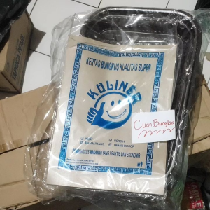 Kertas Nasi Coklat Ukuran 27x36 isi 40 Lembar / Bungkus Nasi Warteg Murah