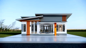 แบบบ้านโมเดริน 1 ชั้น