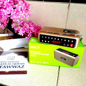 (32GB) SPEAKER ROBOT RB200 MUROTTAL ALQURAN 30 JUZ PREMIUM BLUETOOTH
