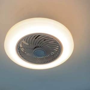 Living 52CM LED Ceiling fans lights  with 3 colors Lighting & 3 gear wind speed fan light with remote control (SWING)