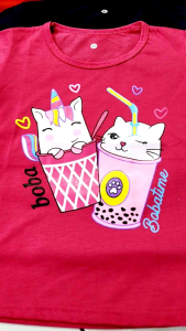 Kaos anak lengan panjang motif Boba Little Pony baru usia 1-12 tahun