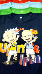Kaos Anak Laki-Laki Motif Upin & Kartun Usia 1-10 Tahun