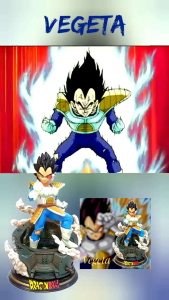 Diorama Action Figure Dragon Ball Z Vegeta (LED Light)