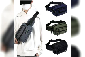Chest bag waist bag waterproof fabric wallet multi -Layer outdoor travel waterproof multifunction