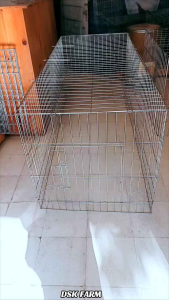 Kandang Ayam Galvanis Umbaran Panjang 200x80 cm (Pintu di 80 cm)