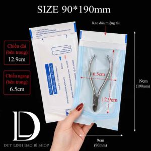 (Hộp 200cái) SIZE LỚN Túi đựng dụng cụ Túi ép nhiệt có keo dán sẵn túi đựng kiềm mặt ngoài bằng nhựa CPP Duy Linh Shop