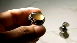 EST. JARI 8 - 9 NATURAL CINCIN BATU AKIK SOLAR PADANG