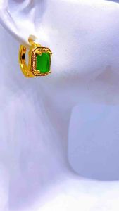ZIHANG JEWELRY 24K Gold plated high quality birthstone earrings for women