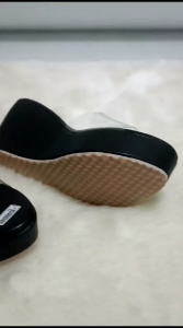 slop wanita wedges mika 9 cm