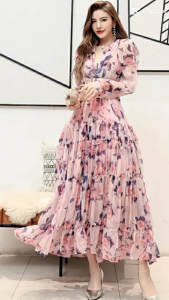 TM 99220 Dress Saffron tiered import