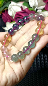Premium Quality Fluorite Bracelet 10mm+- 精品七彩萤石手串 10mm+-