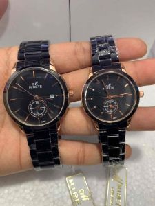 Jam Tangan Mirete Couple Pria Wanita Tahan Air Quartz Analog Full Stainless Steel 100% Original Import Berkualitas Realpick Sesuai Foto