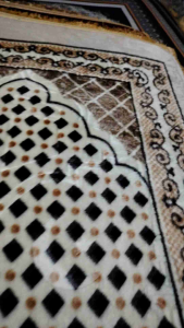 Embossed Sejadah Dewasa Sejadah Printed/Plain Embossed Sejadah Embossed Print Sejadah -Travel  Sajadah Soft Sejadah Kaabah
