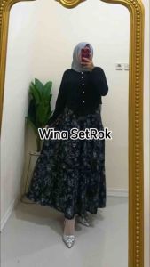 SETROK WIZA SETELAN ROK BAJU WANITA