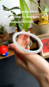 Jadeite bangle/jade bangle guifei 57mm can view and try singapore/grade A type Burmese jade