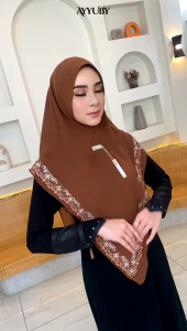 Davina ayyuby jilbab instan Khimar dua layer double layer premium