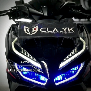 SEPASANG 30CM LAMPU ALIS MOTOR KIRI KANAN VARIO BEAT SCOOPY NMAX