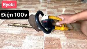 Máy cắt tỉa cành RYOBI - hàng bãi Nhật dùng điện 100-110Volt lam zin theo máy dài 300mm