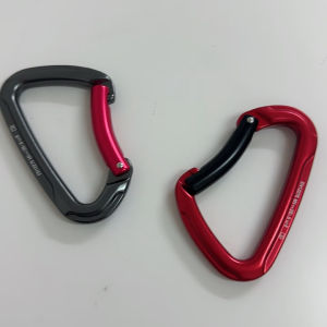 คาราบีเนอร์ประตูโค้ง 25 KN การปีนเขากลางแจ้งและปีนหน้าผา Quick-Hook