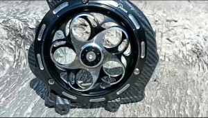 Cover Tutup Pelindung Kipas CARBON Spinner Flower 1 Set Beat Deluxe Street & Scoopy FI New