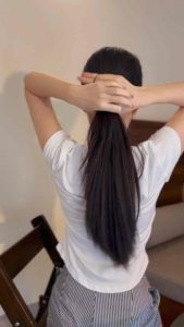 เน็ตติดผม งานผ้าชีฟอง ทรงสวย สีดำ