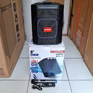 ASATRON FORTE (HT 8880) SPEAKER MEETING PORTABLE BLUETOOTH KARAOKE 8 INCH - INCLUDE MIC WIRELESS 1 PCS 100% ORI