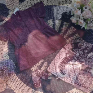 Setelan Brukat Kutubaru Modren Anak usia 4-12 tahun