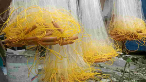 jaring ikan siap pakai 015 1¾" tinggi 1m panjang 35-40m