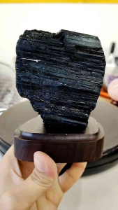 Natural High Gred Brazil Black Tourmaline Crystal Ornament BT16