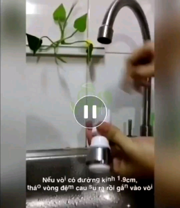 Đầu vòi tăng áp suất nước Nhật Bản thương hiệu Echo vòi xoay 360⁰