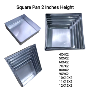 Square Baking Molder Pan Baking Tray 2 Inches Height Baking Tools