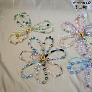 [RESIN] Beaded Handmade Phone Strap/Keychain/Bag Charm DIY Cute Gift [树脂]手作串珠手机挂饰/钥匙扣/包包挂件 DIY 可爱礼物