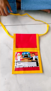 Tas Manasik haji buat anak TK dan paud warna oranye