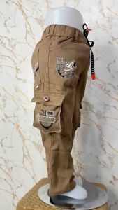 Celana Panjang katun anak bahan strit bahan melar katun cinos untuk anak cowok untuk anak 2-11 tahun