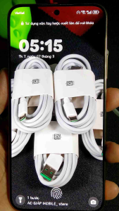 Cáp Sạc SuperVOOC 12A 120W Oppo Lõi Xanh - Hỗ Trợ Sạc Siêu Nhanh Tới 80% Chỉ 30 Phút