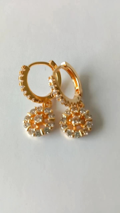 ANTING WANITA DEWASA ANTI KARAT LAPIS EMAS KUNING AKSESORIS PERHIASAN FASHION