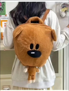2027 Cute Bear Backpack Stylish Casual Lightweight Large Capacity