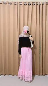 Rok Tutu Model Renda Anak Remaja Dewasa 3 4 5 6 7 8 9 10 11 tahun pentas nari Bahan Dalam hyget premium lapis luar Tilla halus + Brukat Jatuh Panjang cewek umur perempuan terlaris murah buat ngaji wanita panjang kekinian variasi cod premium