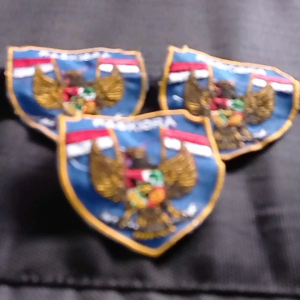 Bet bordir PASKIBRA biru 1 pcs