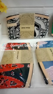 Isi 50 Pcs Souvenir Pernikahan Dompet Batik Ukuran 16 Cm Kemasan Plastik / Souvenir Dompet Koin Murah / Souvenir Pouch Batik Ibu 16 Cm