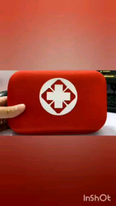 First Aid Red Hard Case with Emergency Essential.Content Emergency Flashlight blanket etc. ( 51pcs)